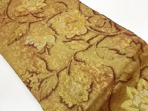 引箔花唐草模様織出し名古屋帯